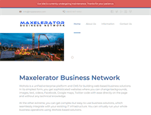 Tablet Screenshot of maxelerator.com